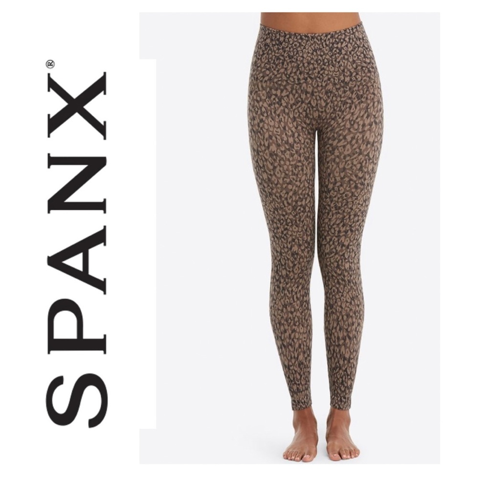 EUC Spanx Look At Me Now Legging Mini Leopard